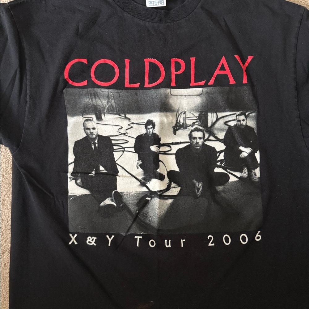 Coldplay X&Y Tour 2006 Black T-Shirt